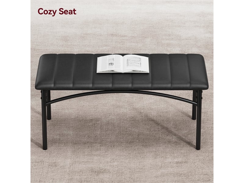  Ensemble salle à manger 4 pièces : table bois, 2 chaises rembourrées, banc – confort pour appartement ou petit espace – noir cBc-2kpg3q0Y-21tX-G - Conforama D