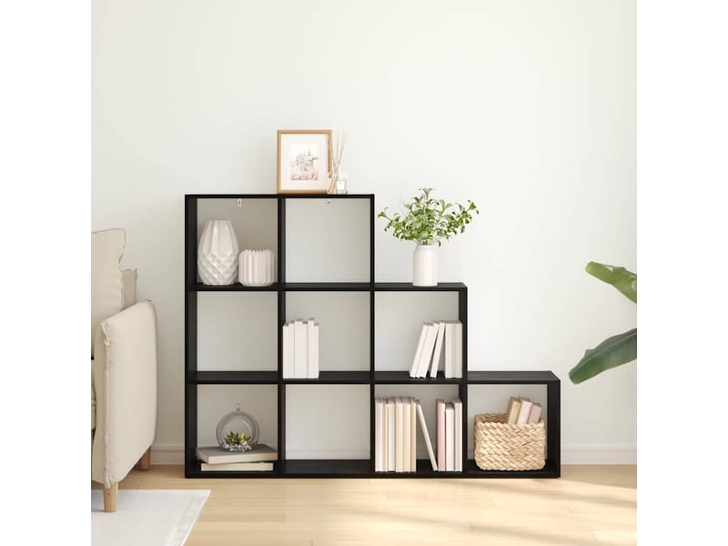 Cloison bibliothèque, meuble de rangement 137,5 x 29 x 103,5 cm bois d'ingénierie - Conforama D