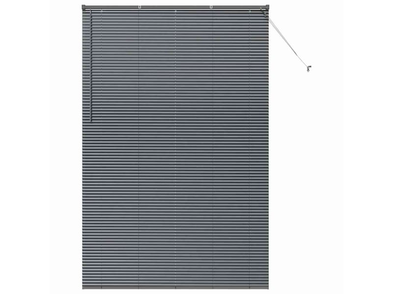 Store vénitien, store de fenêtre gris foncé 220 x 140 cm 25 mm aluminium cf47918 - Conforama A