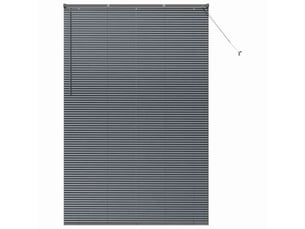 Store vénitien, store de fenêtre gris foncé 220 x 140 cm 25 mm aluminium cf47918