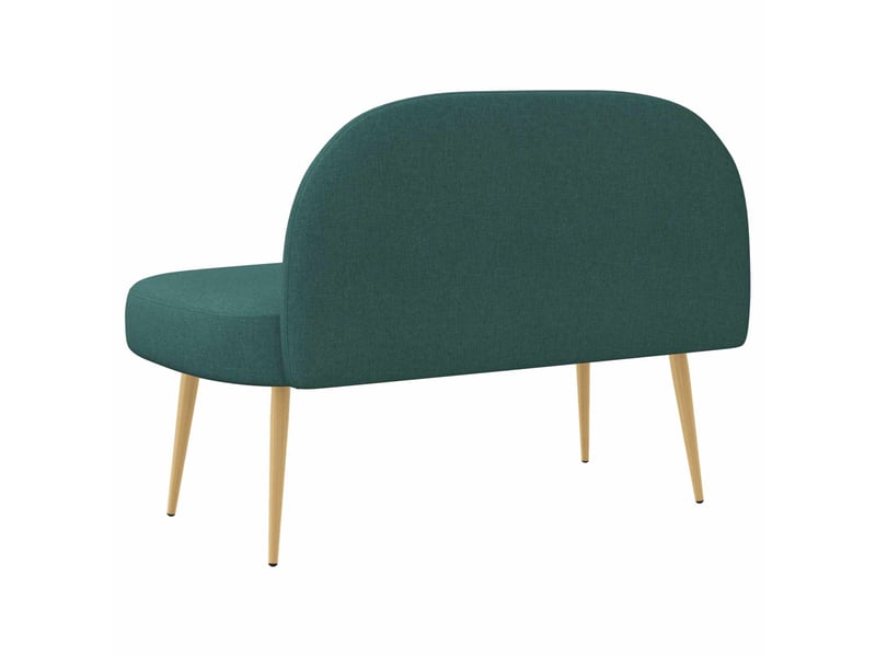  Banc rembourré, banc de lit avec dossier vert foncé 110x60x76 cm  - Conforama D