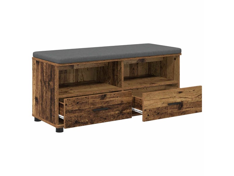  Banc d'entrée, banc interieur bois ancien 100x38x46 cm  - Conforama E