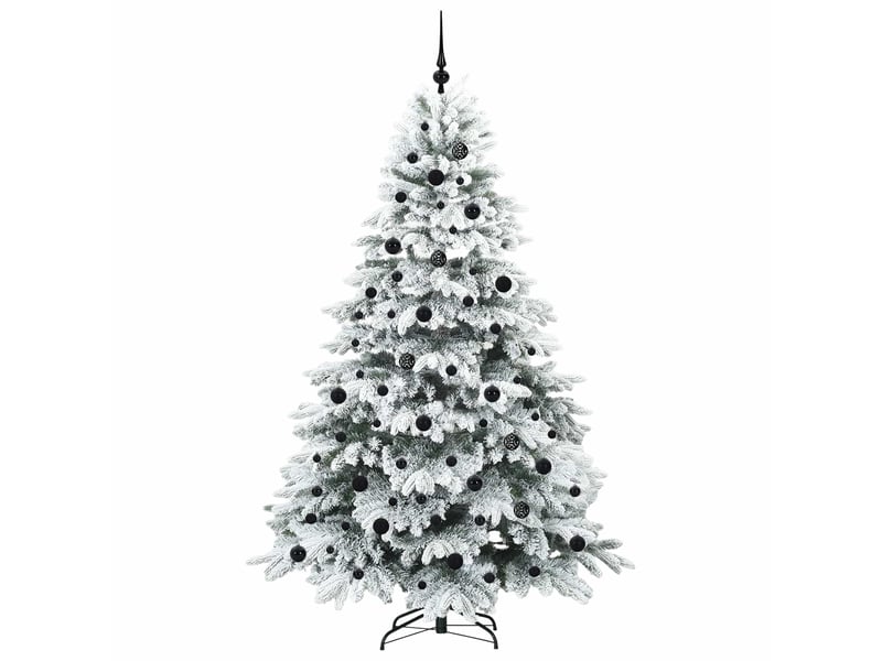  Sapin de noël, arbre de noël artificiel avec 300 led blanc 210 cm pe et pvc cf61216  - Conforama C