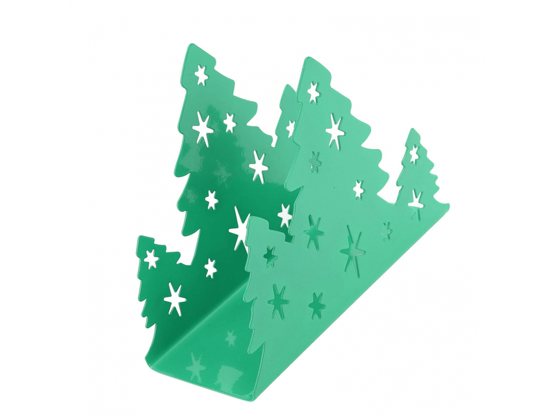  Porte-serviettes en acier inoxydable en forme d'arbre de noël pour décoration de restaurant à domicile (vert)  - Conforama E