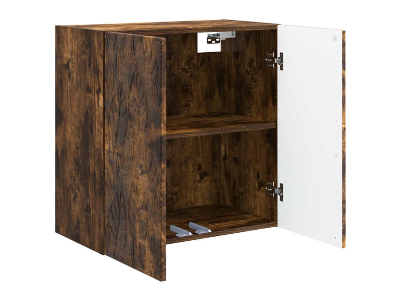  Armoire murale salon, meuble de rangement 59x31x60 cm bois d'ingénierie chêne fumé shl7866  - Conforama C