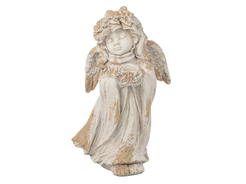  Statue ange extérieur judith 60cm beige  - Conforama A