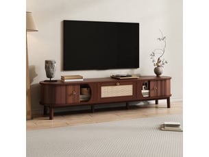 Meuble tv coloris bois foncé 170 cm <strong></strong> <strong>Fay Lum</strong>