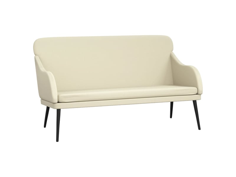  Banc chambre, banc de lit crème 110x76x80 cm similicuir  - Conforama A