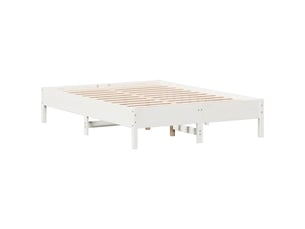 Lit 2 places 140x190 cm    coloris blanc