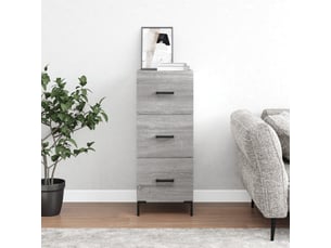 Buffet - bahut - meuble de rangement sonoma gris 34,5x34x90 cm bois d'ingénierie