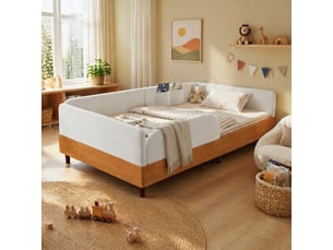 Lit simple 90x200 cm <strong>FLORAGRACE</strong>  <strong></strong> coloris bicolore