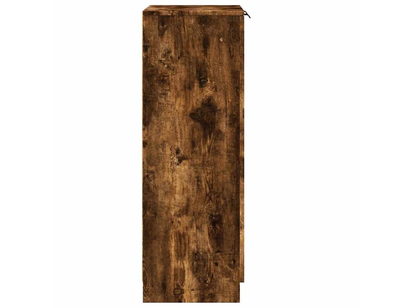  Meuble à chaussures, armoire à chaussures chêne fumé 59x35x100 cm bois d'ingénierie  - Conforama E