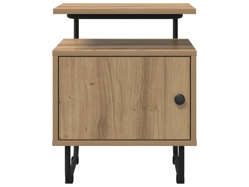  Table de chevet - cabinet de chevet - table de nuit chêne artisanal bois d'ingénierie  - Conforama C