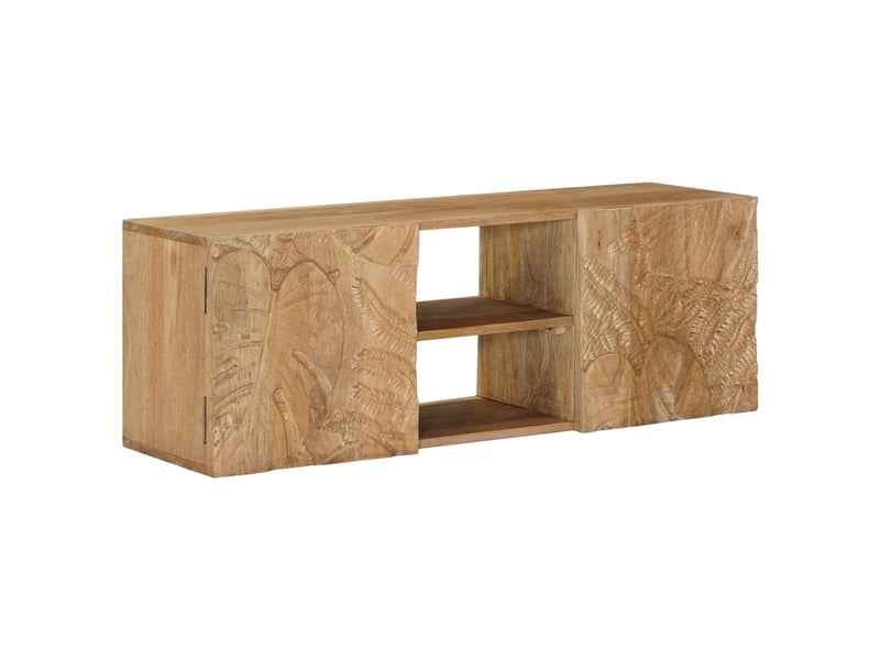  Meuble tv - banc tv - meuble de rangement mural avec étagère avec stockage 100 x 30 x 35 cm  - Conforama D