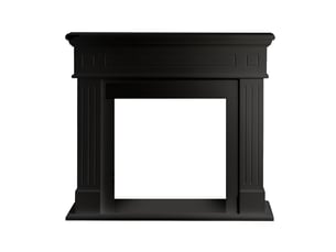 Cambridge - cadre de cheminée 110 x 100 x 36 cm, revêtement décoratif en mdf noir