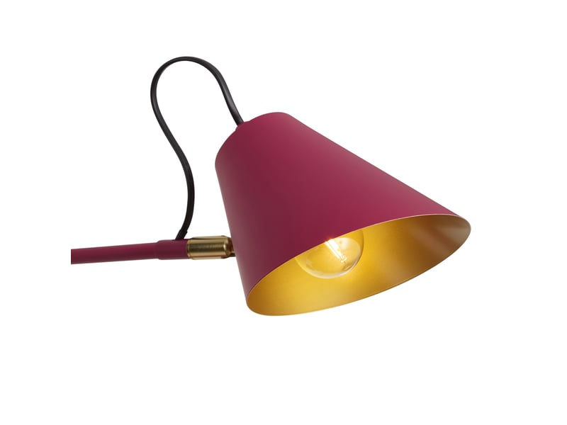  Applique murale moderne violette avec intérieur doré orientable 2 lumières - lune  - Conforama B