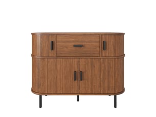 Buffet 4 porte(s)  1 tiroir(s) BGSRYAO  - 110 cm coloris bois foncé 