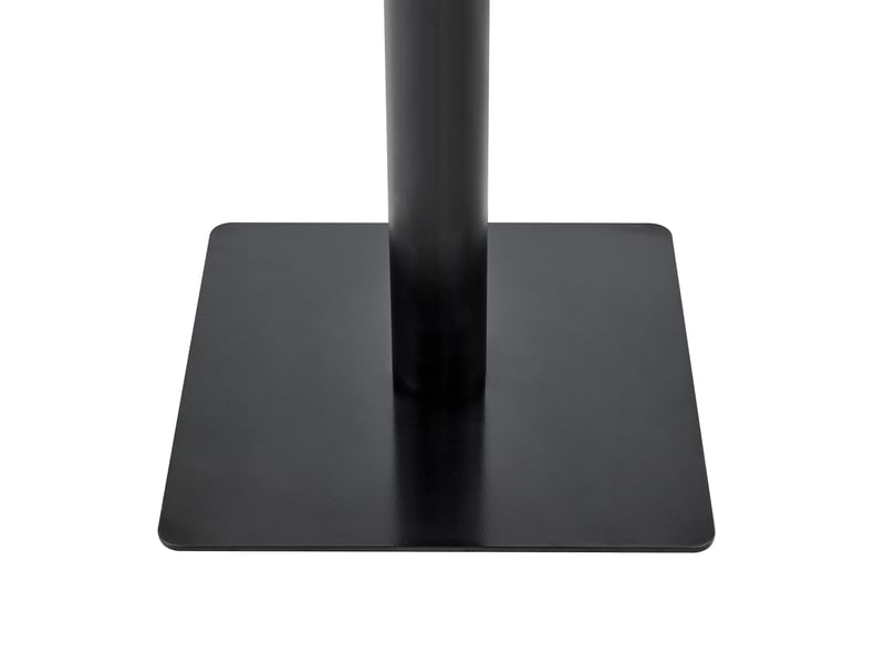  Table de salle à manger carrée 2 à 4 personnes en mdf et métal 60×60×74 cm blanc effet marbre  - Conforama D