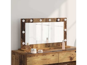 Miroir rectangulaire à fixer coloris marron <strong></strong> <strong></strong> - 80 cm x 45 cm