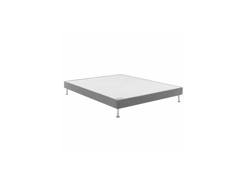  Sommier tapissier 160 x 200 cm gris clair confort ferme 14 cm 7792999 - Conforama A