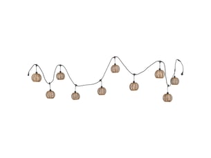 Guirlande de 10 lumières en plastique marron avec ampoule 500x16x12,5 cm (h)
