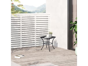 Table d'appoint noire en métal 45x45x50 cm – table basse balconterrassejardin