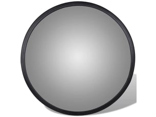 Miroir  à fixer coloris noir <strong></strong>  <strong></strong> - 30 cm x 30 cm