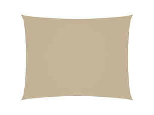 Voile de parasol - voile d'ombrage tissu oxford rectangulaire 2x3,5 m beige