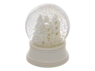 Boule à neige village blanc d. 80 mm