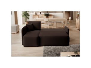 Canapé d'angle collection hedson coloris marron