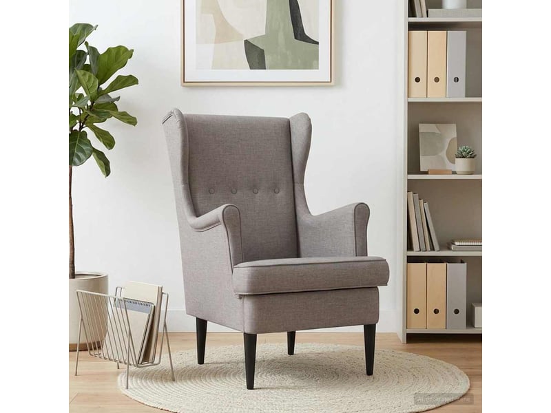  Vidaxl fauteuil taupe tissu  - Conforama B