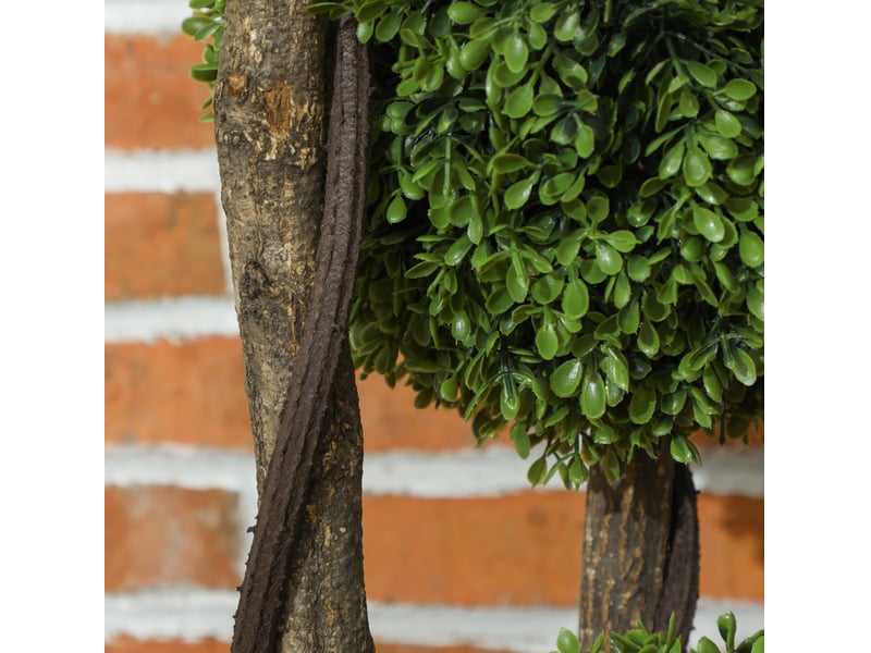  Buis artificiel 115 cm plante d'intérieur, plante en pot, décoration intérieure, plantes décoratives pour la maison, le bureau, le couloir, le jardin, vert  - Conforama C
