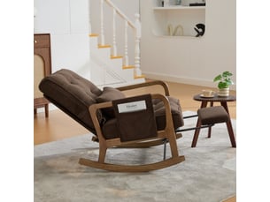 Fauteuil fixe  <strong>ROLIPO</strong> Velours marron