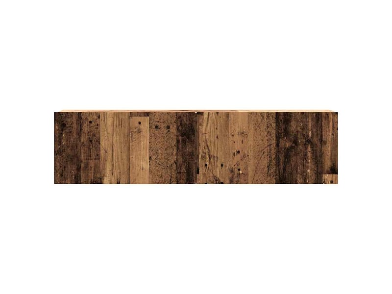  Meuble tv - banc tv - meuble de rangement mural vieux bois 120x30x30 cm bois d'ingénierie  - Conforama D