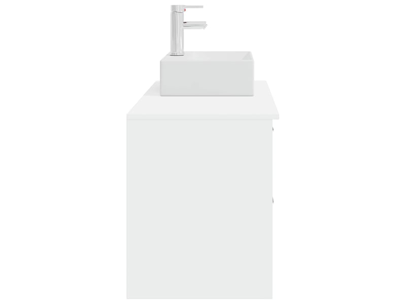  Ensemble de mobilier de salle de bain 2 pcs blanc shl919  - Conforama E