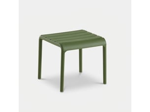 Table basse d'extérieur en polypropylène et fibre de verre bard - vert foncé