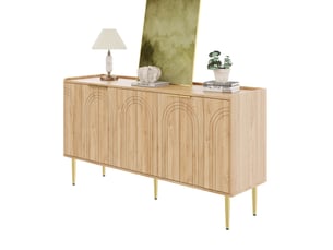 Buffet 4 porte(s) 0 tiroir(s) <strong></strong> <strong></strong> - 140 cm coloris naturel