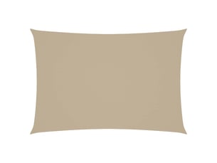 Voile de parasol - voile d'ombrage tissu oxford rectangulaire 2,5x4,5 m beige