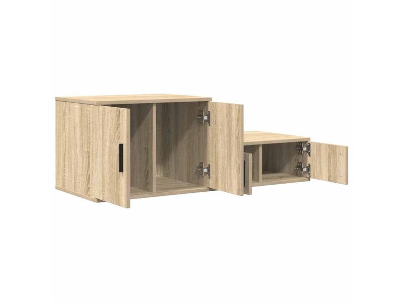  Table de chevet - table de rangement 2 pc chêne sonoma 103 x 41 x 40 cm  - Conforama E