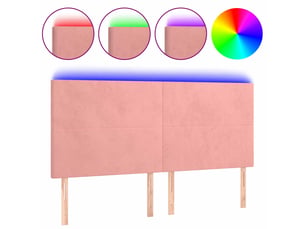 Tete de lit A poser largeur 180 cm rose