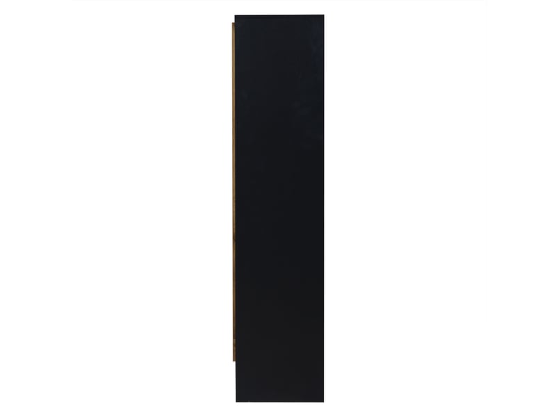  Meuble à chaussures bois naturel et noir, 100x30x130 cm, 3 compartiments basculants, 1 porte, 12 paires de chaussures, mdf  - Conforama E