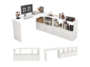 Bureau HAVRYA 120 cm coloris blanc
