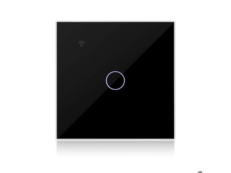 Interrupteur wifi tactile 1 voie 1 gang noir 5-300 w tuya smart life alexa google 365276_AAAXJ75516_6_DROPFR - Conforama A