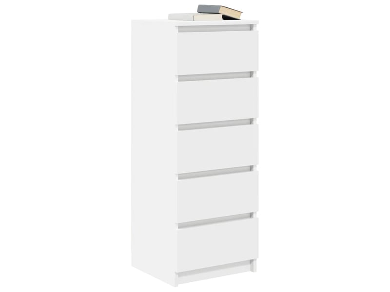  Buffet - bahut - meuble de rangement avec tiroirs blanc 37,5x35x99 cm bois d'ingénierie  - Conforama D
