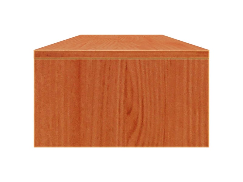  Support de moniteur miel 100 x 27 x 15 cm bois de pin solide brun 02_0029222  - Conforama C
