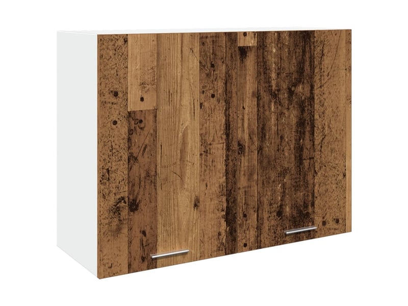  Meuble de rangement cuisine, armoire suspendue bois ancien 80x31x60cm bois d'ingénierie  - Conforama A