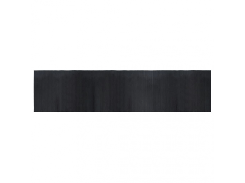  Tapis rectangulaire en bambou noir 70x300 cm - comfortxl 376750 - Conforama A