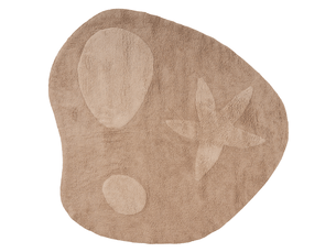 Tapis enfant iringal  beige ø 120 cm coton
