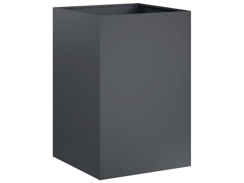 Jardinière - cache-pot de jardin anthracite 40 x 40 x 75 cm  - Conforama A