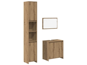 Ensemble de meubles salle de bain 3 pcs bois d'ingénierie cf63947